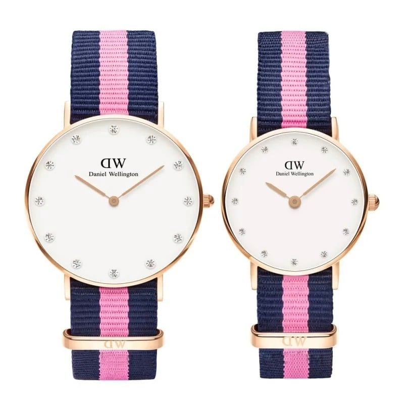  Shop Authentic Daniel Wellington Classy Winchester White Dial Two Tone NATO Strap Watch For Women - DW00100077 - Luxxuri