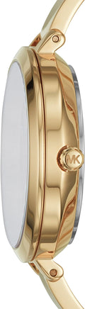  Shop Authentic Michael Kors Jaryn Quartz Gold Dial Gold Steel Strap Watch For Women - MK3734 - Luxxuri