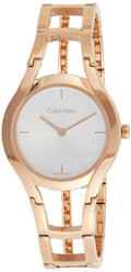  Shop Authentic Calvin Klein Class White Dial Rose Gold Steel Strap Watch for Women - K6R23626 - Luxxuri