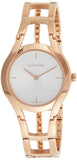  Shop Authentic Calvin Klein Class White Dial Rose Gold Steel Strap Watch for Women - K6R23626 - Luxxuri