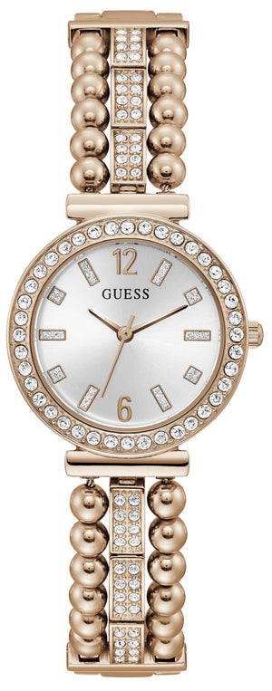  Shop Authentic Guess Gala Diamonds Silver Dial Gold Steel Strap Watch for Women - GW0401L3 - Luxxuri