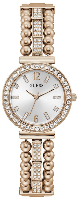  Shop Authentic Guess Gala Diamonds Silver Dial Gold Steel Strap Watch for Women - GW0401L3 - Luxxuri