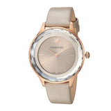  Shop Authentic Swarovski Octea Nova Grey Dial Grey Leather Strap Watch for Women - 5295326 - Luxxuri