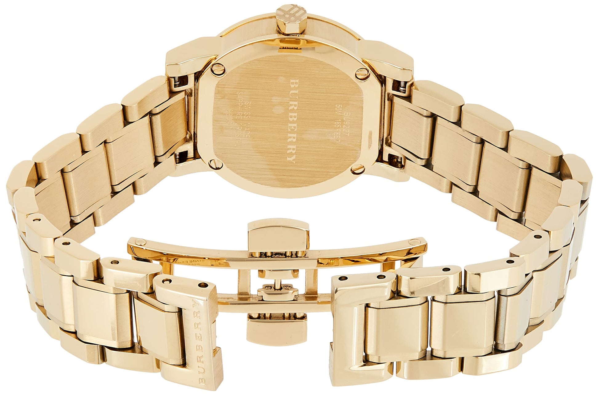  Shop Authentic Burberry The City Gold Dial Gold Steel Strap Watch for Women - BU9227 - Luxxuri