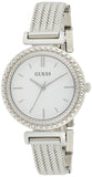  Shop Authentic Guess Quartz Silver Dial Silver Mesh Bracelet Watch For Women - W1152L1 - Luxxuri