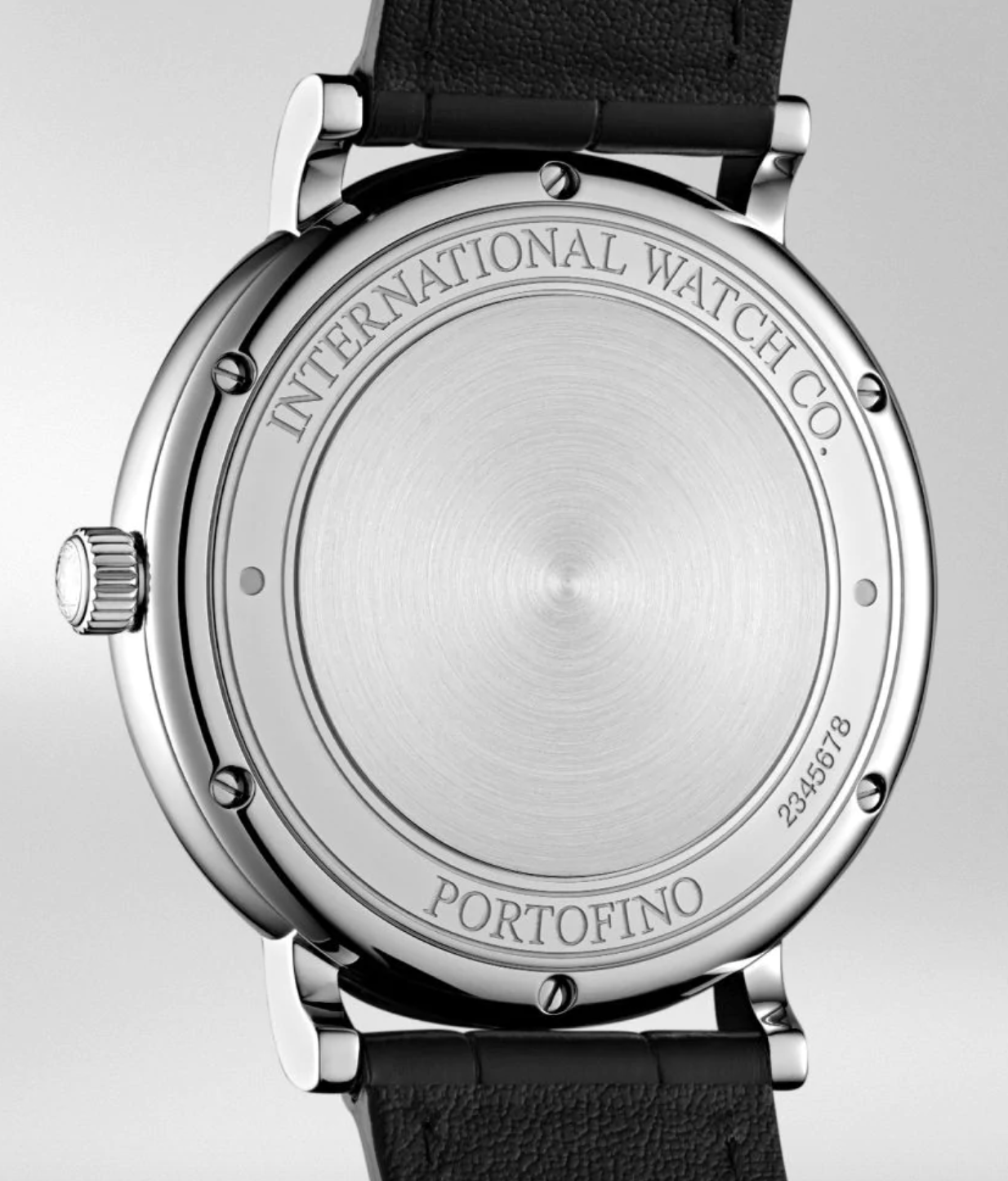  Shop Authentic IWC Portofino Automatic Black Dial Black Leather Strap Watch for Men - IW356502 - Luxxuri