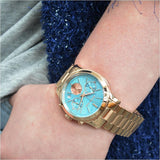  Shop Authentic Michael Kors Runway Chronograph Turquoise Dial Rose Gold Steel Strap Watch For Women - MK6164 - Luxxuri