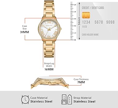  Shop Authentic Michael Kors Sage Analog White Dial Gold Steel Strap Watch for Women - MK4822 - Luxxuri