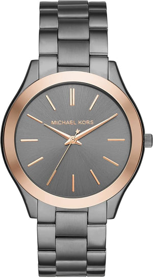  Shop Authentic Michael Kors Runway Quartz Grey Dial Grey Steel Strap Watch For Women - MK8576 - Luxxuri