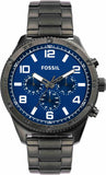  Shop Authentic Fossil Brox Multifunction Blue Dial Grey Steel Strap Watch for Men - BQ2798 - Luxxuri