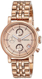  Shop Authentic Fossil Boyfriend Chronograph Rose Gold Dial Rose Gold Steel Strap Watch for Women - ES3380 - Luxxuri
