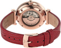  Shop Authentic Emporio Armani Gianni T-Bar Mother of Pearl White Dial Red Leather Strap Watch For Women - AR60048 - Luxxuri