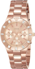  Shop Authentic Guess Glisten Multifunction Quartz Rose Gold Dial Rose Gold Steel Strap Watch For Women - W16017L1 - Luxxuri