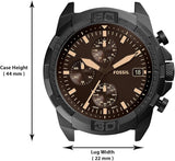  Shop Authentic Fossil Bronson Chronograph Black Dial Black Steel Strap Watch for Men - FS5851 - Luxxuri