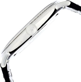  Shop Authentic Calvin Klein Surround Silver Dial Black Leather Strap Watch for Men - K3W211C6 - Luxxuri