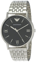  Shop Authentic Emporio Armani Kappa Black Dial Silver Steel Strap Watch For Men - AR11152 - Luxxuri