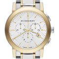  Shop Authentic Burberry The City White Dial Two Tone Steel Strap Watch for Men - BU9751 - Luxxuri