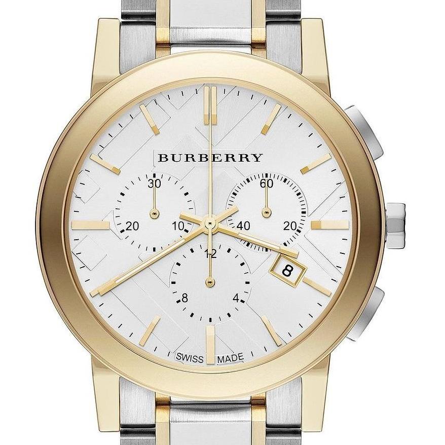  Shop Authentic Burberry The City White Dial Two Tone Steel Strap Watch for Men - BU9751 - Luxxuri