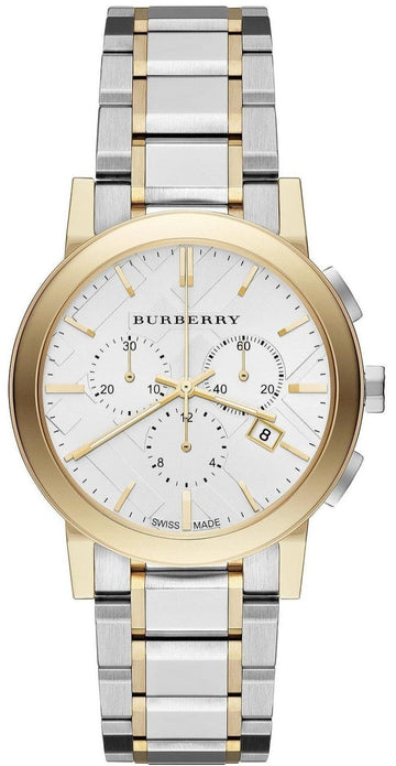  Shop Authentic Burberry The City White Dial Two Tone Steel Strap Watch for Men - BU9751 - Luxxuri