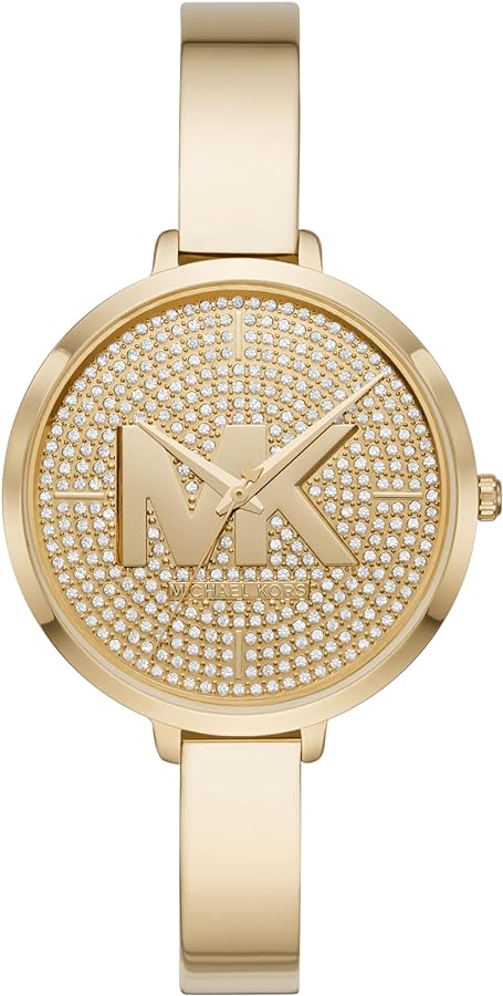  Shop Authentic Michael Kors Parker Crystals Gold Dial Gold Steel Strap Watch For Women - MK4469 - Luxxuri