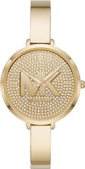  Shop Authentic Michael Kors Parker Crystals Gold Dial Gold Steel Strap Watch For Women - MK4469 - Luxxuri
