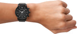  Shop Authentic Emporio Armani Dress Chronograph Black Dial Black Leather Strap Watch For Men - AR1918 - Luxxuri