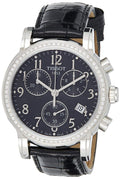  Shop Authentic Tissot Dressport Diamonds Black Dial Black Leather Strap Watch for Women - T050.217.16.057.01 - Luxxuri