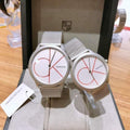  Shop Authentic Calvin Klein Minimal White Dial Silver Mesh Bracelet Watch for Men - K3M51152 - Luxxuri