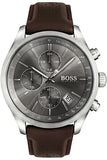  Shop Authentic Hugo Boss Skymaster Grey Dial Brown Leather Strap Watch for Men - 1513787 - Luxxuri