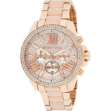  Shop Authentic Michael Kors Wren Crystals Rose Gold Dial Rose Gold Steel Strap Watch for Women - MK6096 - Luxxuri