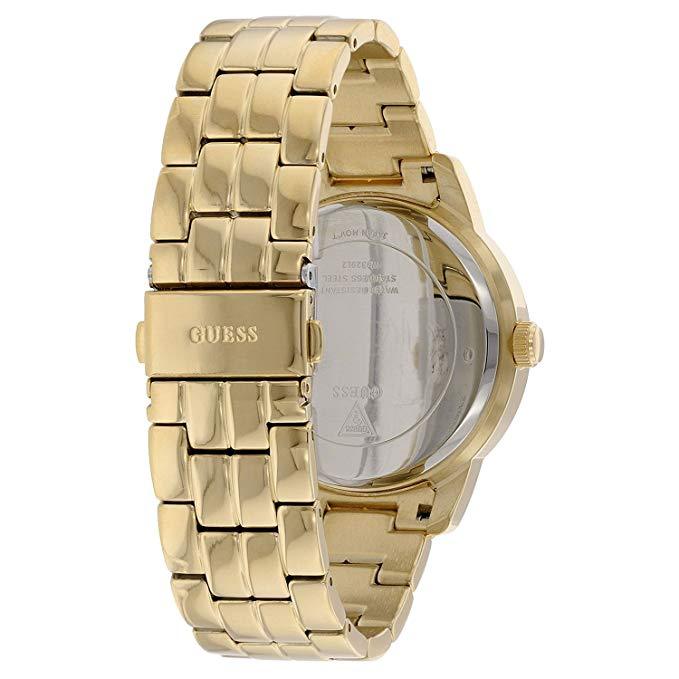  Shop Authentic Guess Dazzler Diamonds Silver Dial Gold Steel Strap Watch for Women - W0335L2 - Luxxuri