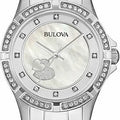  Shop Authentic Bulova Crystal Silver Dial Silver Steel Strap Watch for Women - 96L226 - Luxxuri