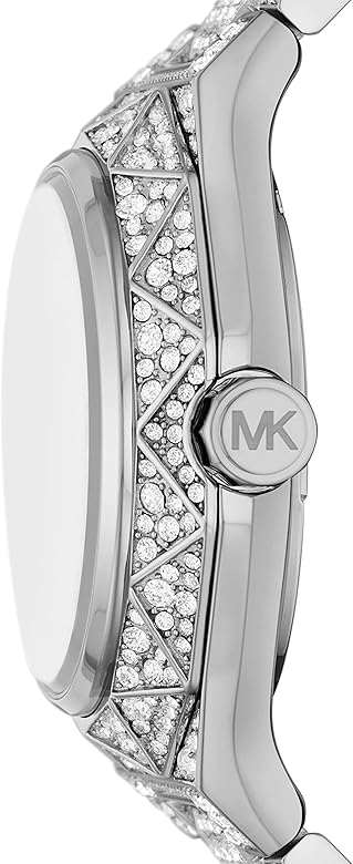  Shop Authentic Michael Kors Raquel Three-Hand Crystals Silver Dial Silver Steel Strap Watch For Women - MK7365LE - Luxxuri