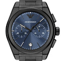 Emporio Armani Analog Chronograph Blue Dial Silver Steel Strap Watch For Men - AR11561