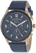  Shop Authentic Fossil Forrester Chronograph Blue Dial Blue Leather Strap Watch for Men - FS5814 - Luxxuri