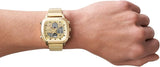  Shop Authentic Fossil Retro Analog-Digital Gold Dial Gold Steel Strap Watch for Men - FS5889 - Luxxuri