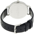  Shop Authentic Calvin Klein Evan White Dial Black Leather Strap Watch for Women - K7B231CY - Luxxuri