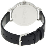  Shop Authentic Calvin Klein Evan White Dial Black Leather Strap Watch for Women - K7B231CY - Luxxuri