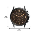  Shop Authentic Fossil Forrester Chronograph Black Dial Brown Leather Strap Watch for Men - FS5608 - Luxxuri