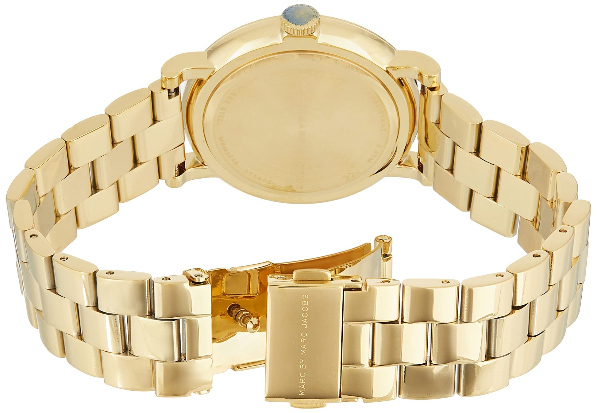  Shop Authentic Marc Jacobs Fergus White Dial Gold Steel Strap Watch for Women - MBM8647 - Luxxuri