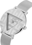  Shop Authentic Guess Iconic Quartz Silver Dial Silver Mesh Bracelet Watch For Women - GW0527L1 - Luxxuri