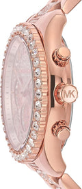  Shop Authentic Michael Kors Layton Chronograph Rose Gold Dial Rose Gold Steel Strap Watch For Women - MK7285 - Luxxuri