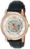 Shop Authentic Emporio Armani Meccanico Silver Dial Blue Leather Strap Watch For Men - AR60009 - Luxxuri