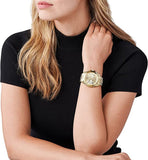  Shop Authentic Michael Kors Slim Runway Gold Dial Gold Steel Strap Watch for Women - MK3477 - Luxxuri