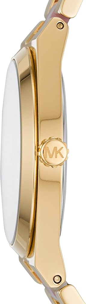  Shop Authentic Michael Kors Channing Quartz Mother of Pearl Pink Dial Two Tone Steel Strap Watch For Women - MK6650 - Luxxuri