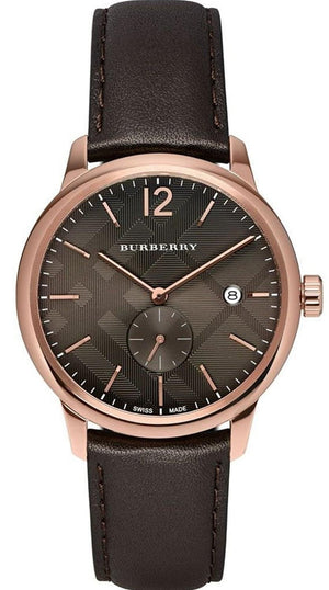  Shop Authentic Burberry The Classic Brown Dial Brown Leather Strap Watch for Men - BU10012 - Luxxuri