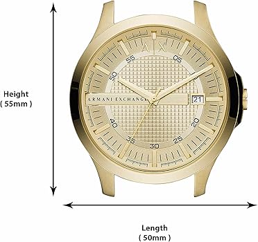  Shop Authentic Armani Exchange Hampton Chronograph Gold Dial Gold Steel Strap Watch For Men - AX2415 - Luxxuri