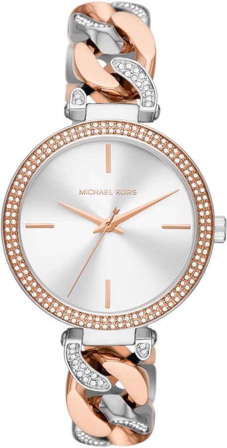  Shop Authentic Michael Kors Catelyn Quartz Silver Dial Two Tone Steel Strap Watch For Women - MK4634 - Luxxuri