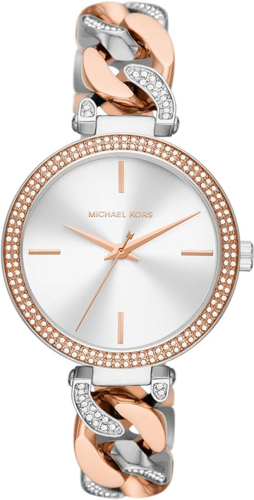  Shop Authentic Michael Kors Catelyn Quartz Silver Dial Two Tone Steel Strap Watch For Women - MK4634 - Luxxuri