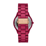  Shop Authentic Michael Kors Slim Runway Red Dial Red Steel Strap Watch For Women - MK4505 - Luxxuri